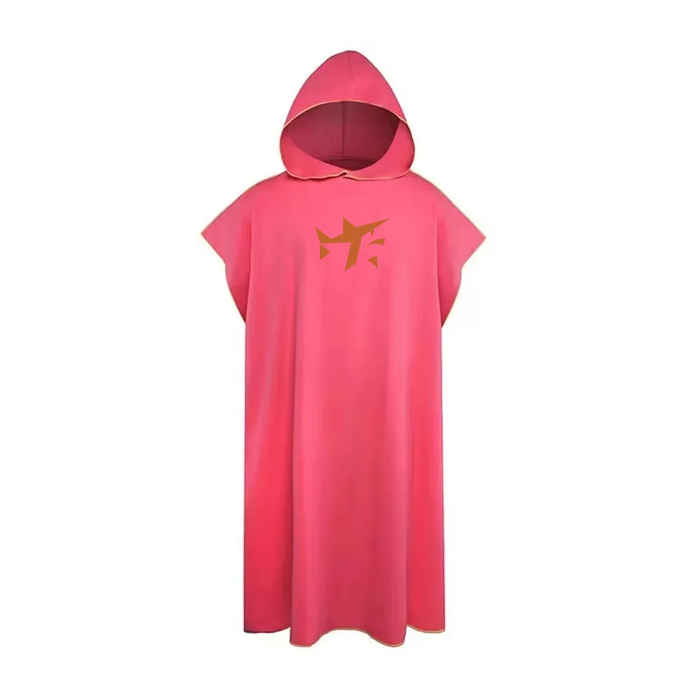Hooded Microfiber Surf Poncho – Quick-Dry Changing Robe Adults