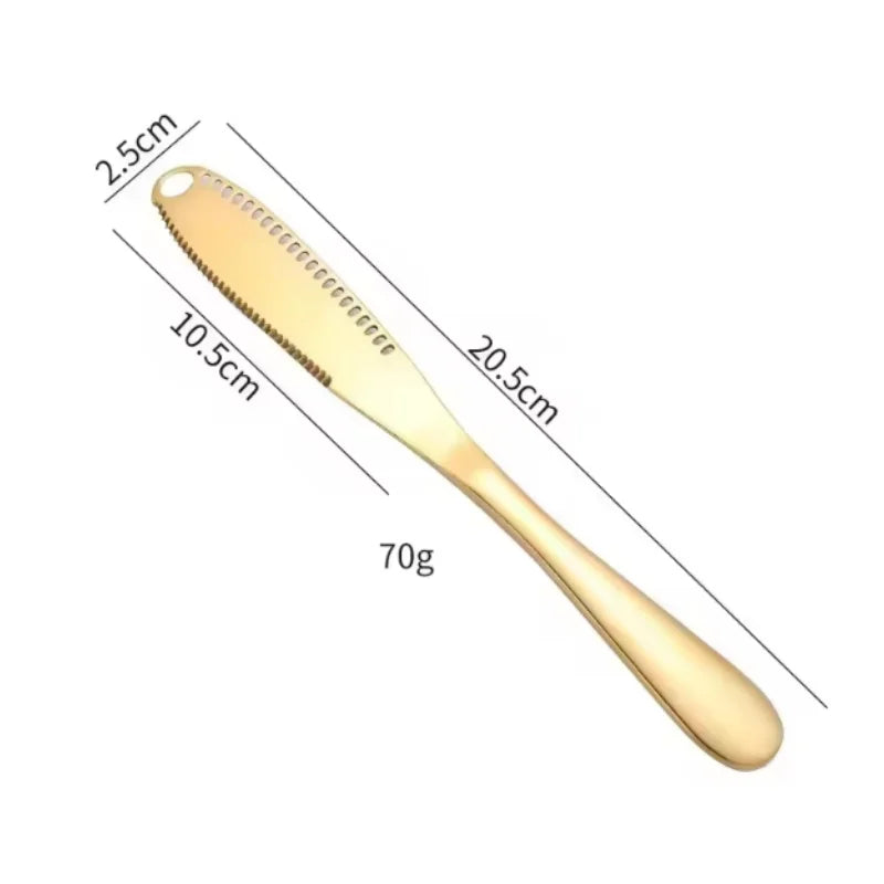 1pc Stainless Steel Butter Knife Tableware Cheese with Holes Spread Cream Knife Bread Jam Knife Cheese Butter Knife Peaceful Pleasures Health and Wellness