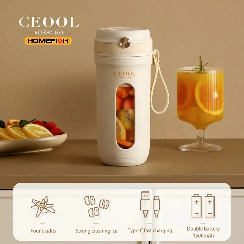 Z30 USB Electric Portable Fruit Blender 350ML Charging Small Quality Home Mini Multi functional Fruit and Vegetable Juice Cup Peaceful Pleasures Health and Wellness