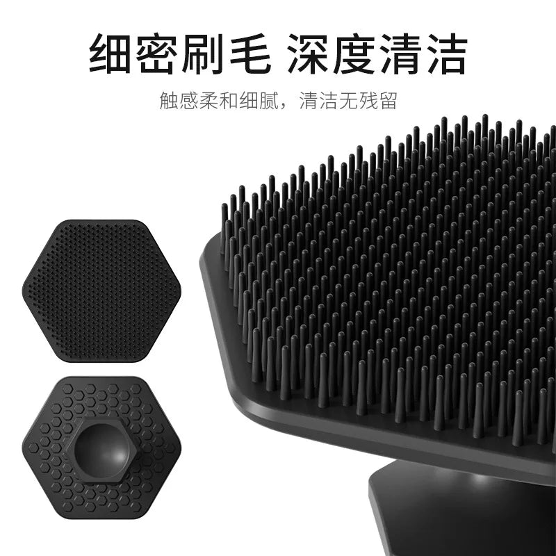 Men's Silicone Face Scrub Brush – Deep Clean & Massage