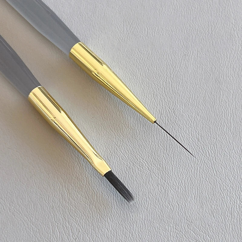 1PCS Nail Art Brush Multifunctional Stripe Liner Brushes Modeling Water Ripple DIY Design Hard Bristle Brush Nail Art Tools Peaceful Pleasures Health and Wellness