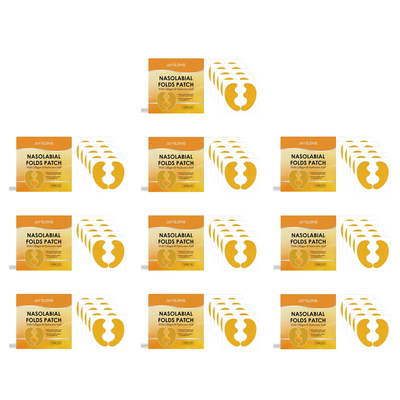Nasolabial Fold Collagen Gel Patches – Anti-Wrinkle Face Lift Peaceful Pleasures Health and Wellness 100Pcs