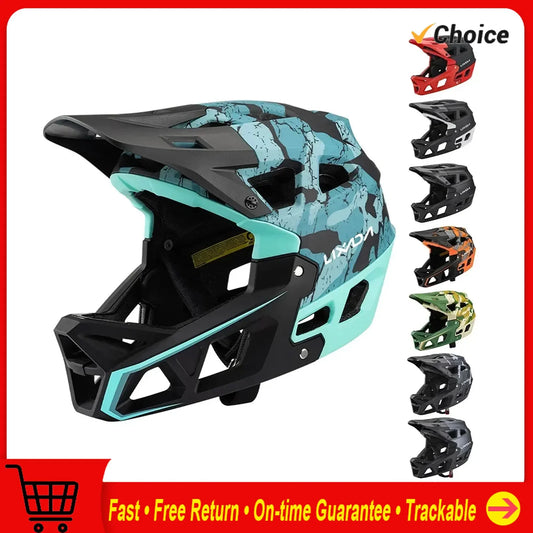 Mountain Bike Safety Cycling Gear Full Face MTB Helmet Downhill Peaceful Pleasures Health and Wellness