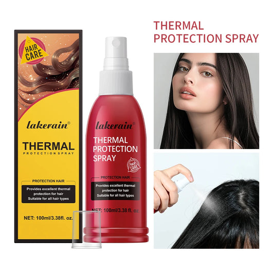 Lakerain Heat Protectant Spray | Thermal & UV Shield 100ml Heat Protectant Spray Peaceful Pleasures Health and Wellness