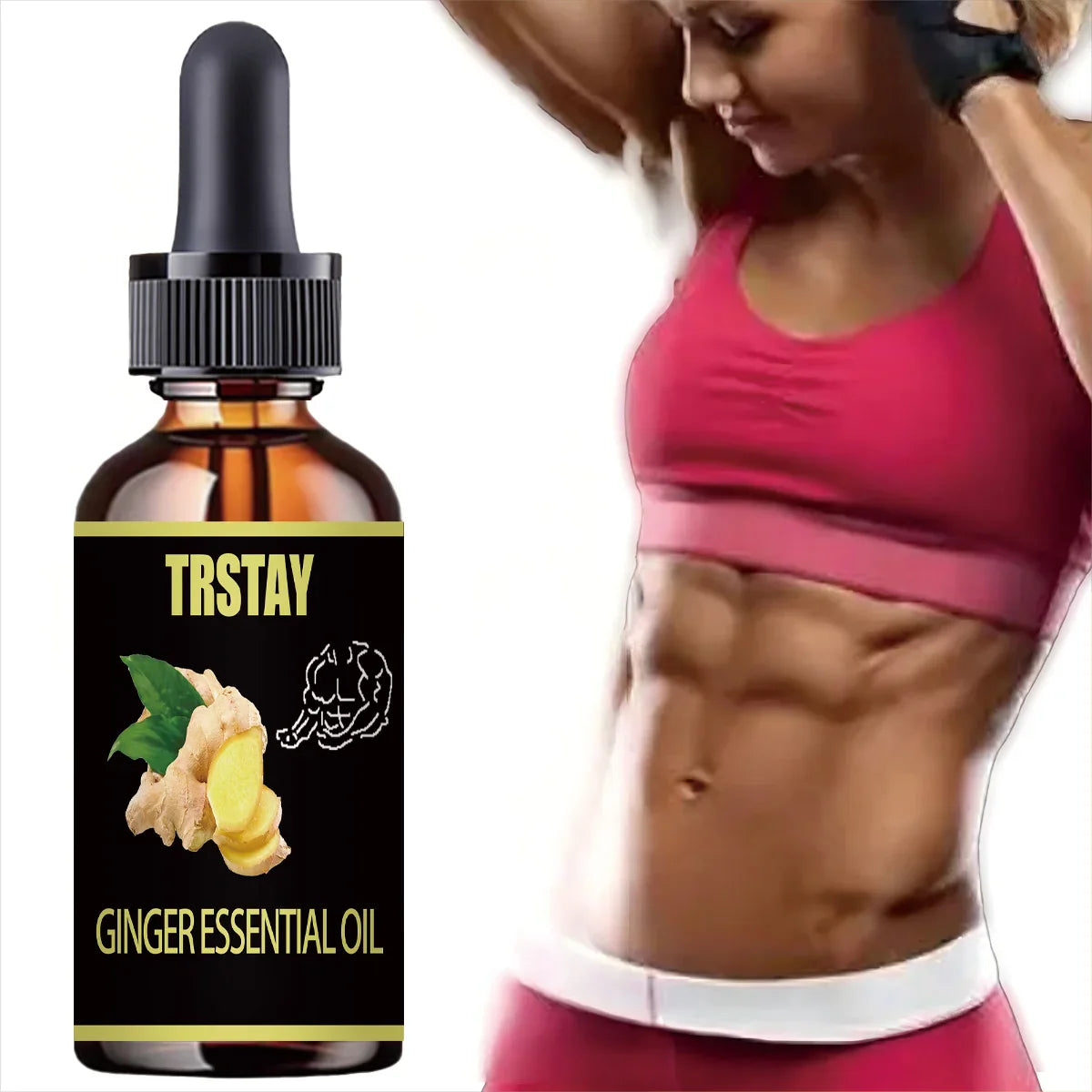 TRSTAY Ginger Body Oil – Warming Firming Skin Essence