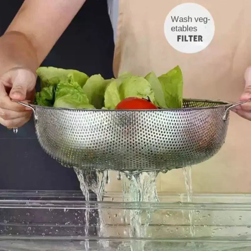 Stainless Steel Mesh Colander Strainer Sieve Basket | 8 Sizes