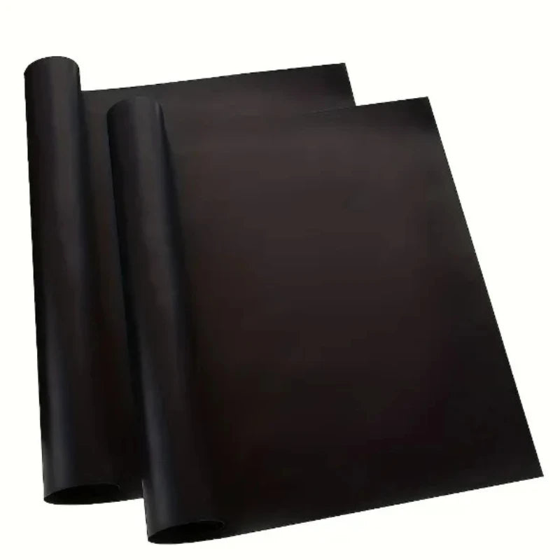 2-Pack Non-Stick Oven Liner & BBQ Grill Mat 60x40cm
