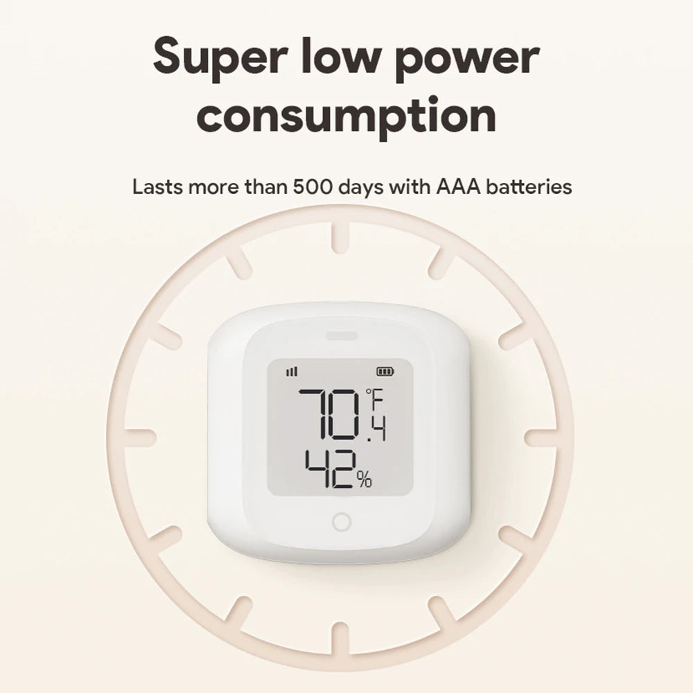 HOMEFISH Smart WiFi/Zigbee Temperature and Humidity Sensor Hygrometer Thermometer with LCD Display Support Alexa Google Home Peaceful Pleasures Health and Wellness