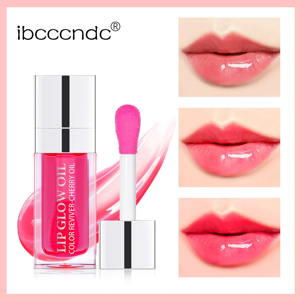 Crystal Jelly Moisturizing Lip Oil Plumping Lip Gloss Makeup Sexy Plump Lip Glow Oil Tinted Lip Plumper 6ml 1 Piece Peaceful Pleasures Health and Wellness