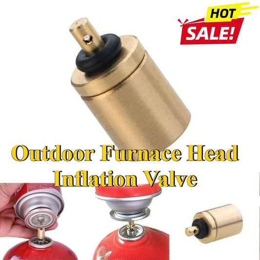 Gas Cylinder Inflation Valve Conversion Head | Camping Stove Gas Valve Adapter Peaceful Pleasures Health and Wellness
