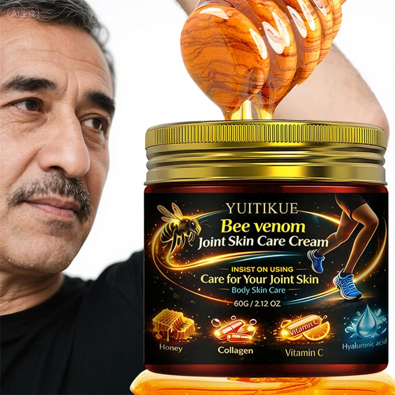 Yuitikue Bee Venom Joint Skin Care Cream, 60g Infused with Collagen, Vitamin C & Hyaluronic Acid for Joint & Body Care Peaceful Pleasures Health and Wellness