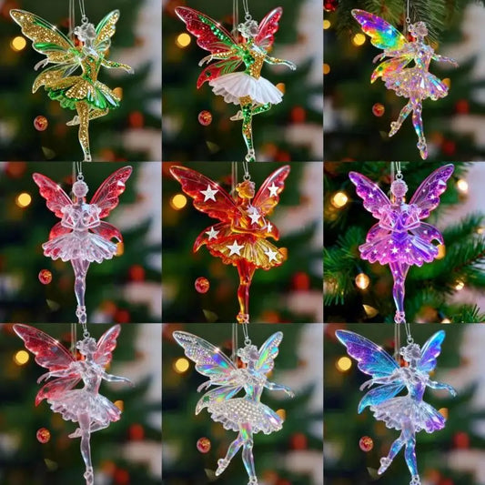 Sparkling Ballerina Acrylic Pendant | Car & Christmas Ornament Decorative Pendant Charm Oasis Select