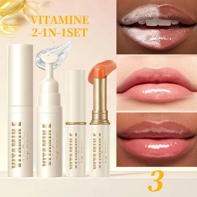 Dk'De 2-in-1 Lip Balm & Lip Mask Set | Hydrating Night Repair