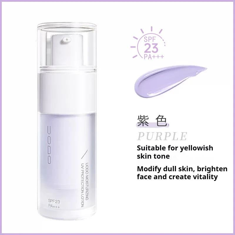 UODO Sunscreen Primer Lotion for UV Protection and Skin Brightening Peaceful Pleasures Health and Wellness Purple 30ML
