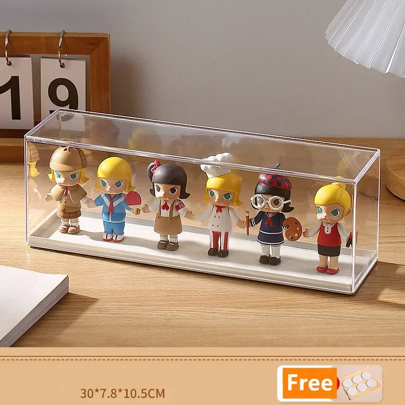 Clear Acrylic Pop Doll Display Box – Dustproof Storage Case