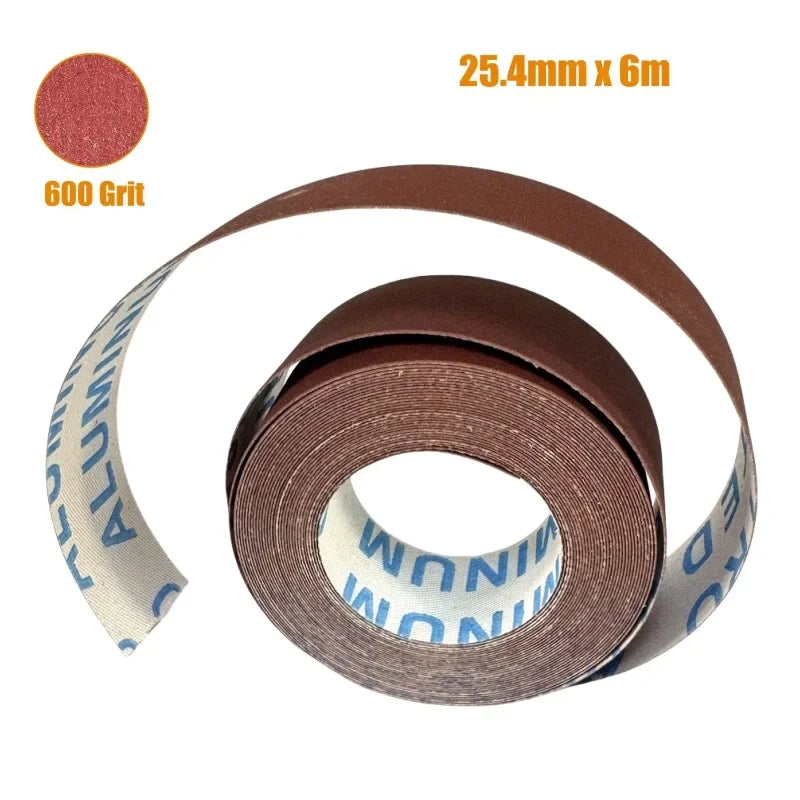 Abrasive Sandpaper Roll 6M x 25cm – Grit 80 to 600 Emery Cloth Peaceful Pleasures Health and Wellness Single Roll P600