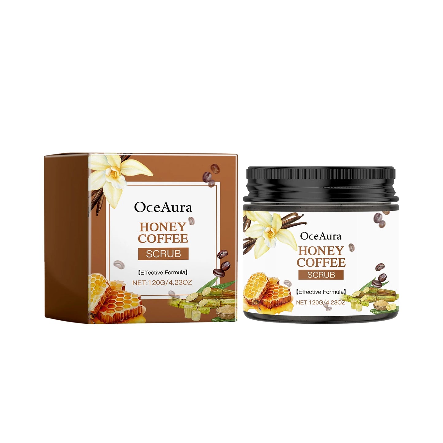 OceAura Brightening Body Scrub – Exfoliate & Moisturize 120g