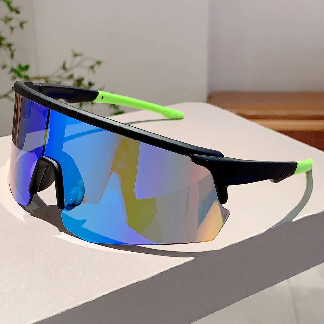 Oversized Semi-Rimless Sports Sunglasses Women Cycling Shades