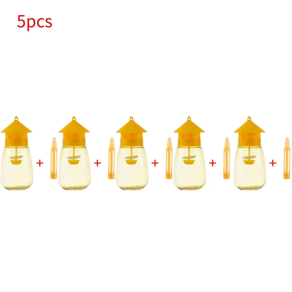 Fruit Fly Insect Trap for Orchard and Garden Use Peaceful Pleasures Health and Wellness 5pcs