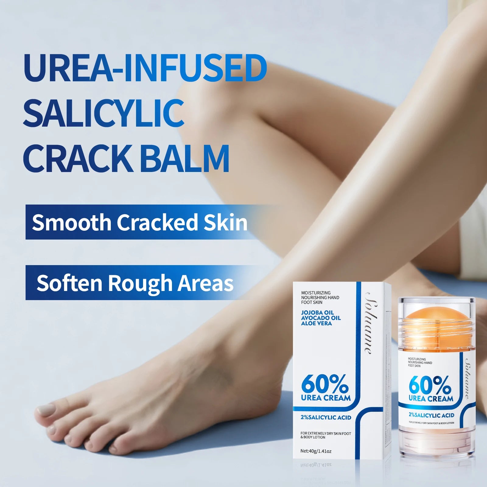 Urea Foot Cream Stick for Cracked Feet and Hands Peaceful Pleasures Health and Wellness