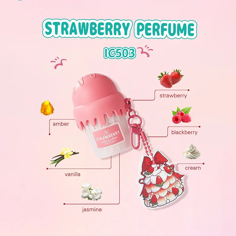 Arabian Gourmet Ice Cream Perfume 50ml Sweet Chocolate Strawberry Cherry Vanilla Perfume Fresh Luxury Unisex Eau De Toilette Peaceful Pleasures Health and Wellness