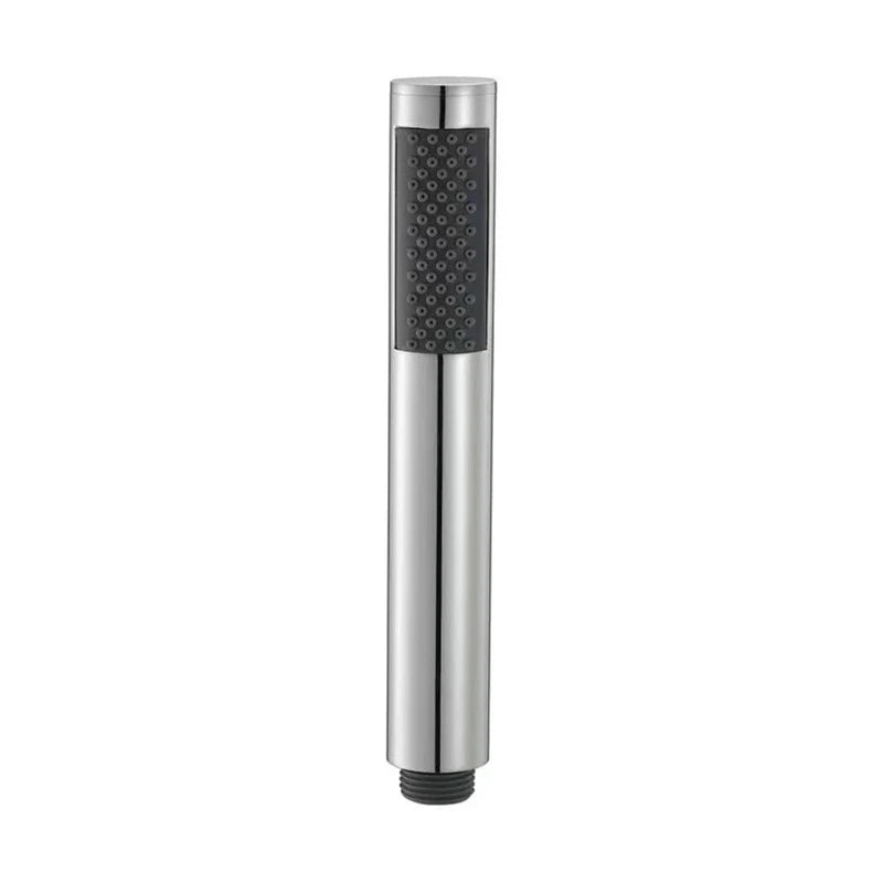 Stainless Steel Cylindrical Handheld Booster Shower Head Hotel Home Bathroom Universal Shower Head Set Peaceful Pleasures Health and Wellness A1