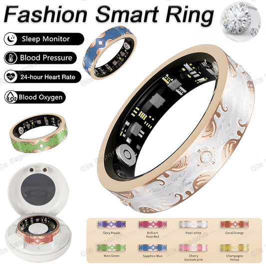 Women's Smart Ring – Heart Rate, Sleep & Fitness Tracker Smart Health Ring Peaceful Pleasures Health and Wellness