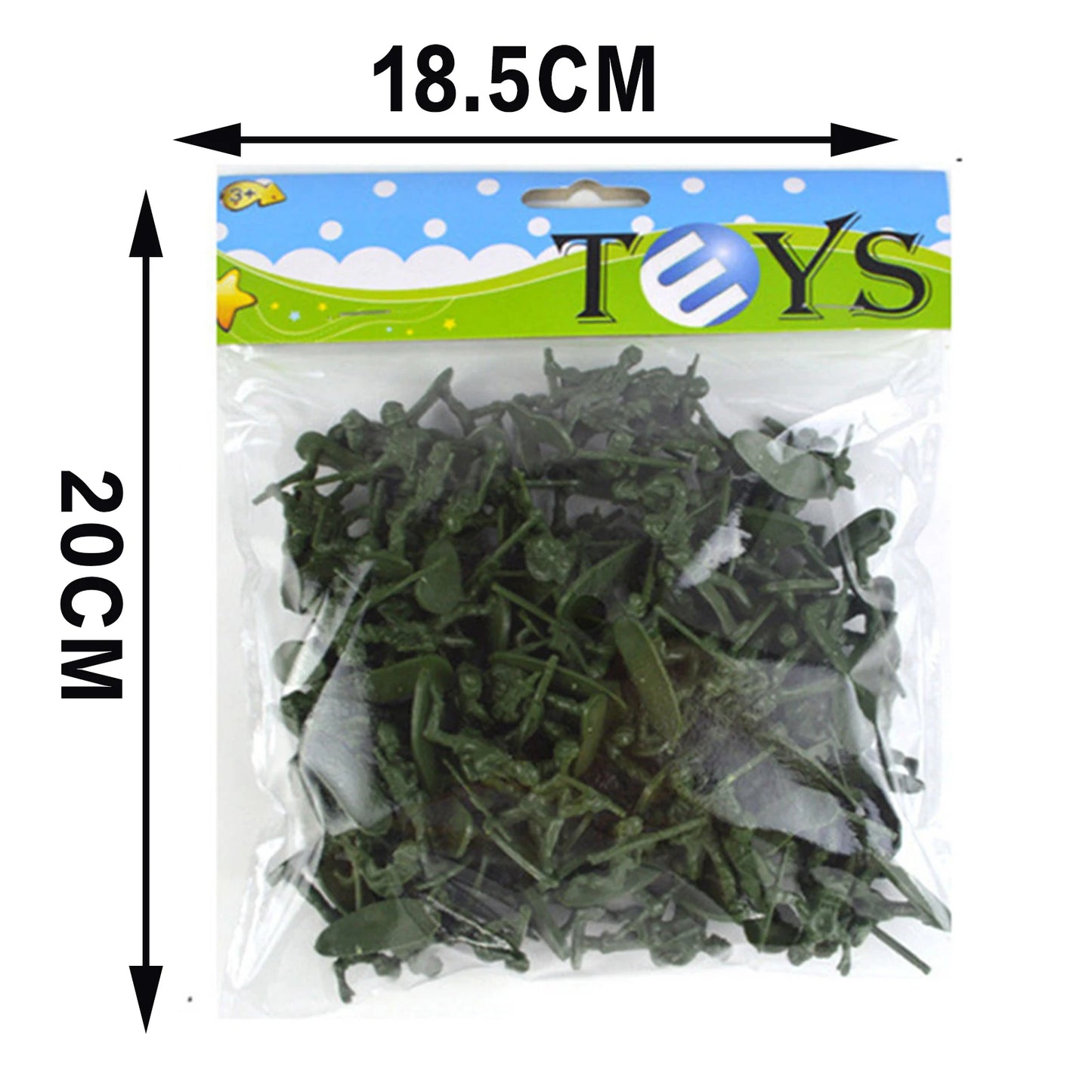 Military Battle Group Bucket 3 Colors Optional Toy Army Soldiers in 12 Designs for Kids Boys and Girls Peaceful Pleasures Health and Wellness