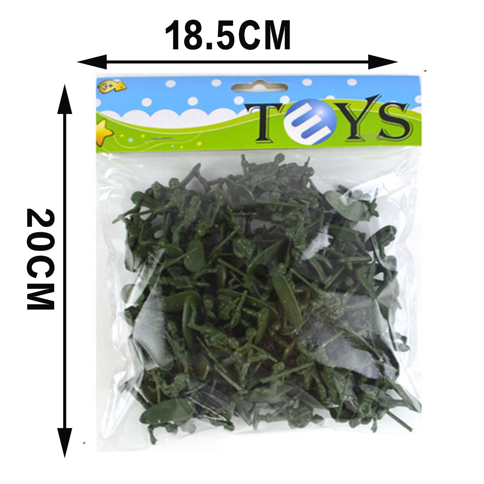 Military Battle Group Bucket 3 Colors Optional Toy Army Soldiers in 12 Designs for Kids Boys and Girls Peaceful Pleasures Health and Wellness