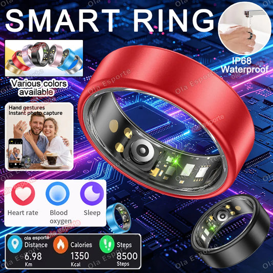 Smart Ring Heart Rate SpO₂ Sleep Tracker | 5ATM Waterproof Smart Ring Tracker Peaceful Pleasures Health and Wellness