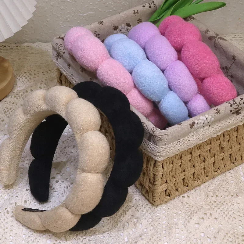 Microfiber Spa Headband & Wristbands Set for Face Washing