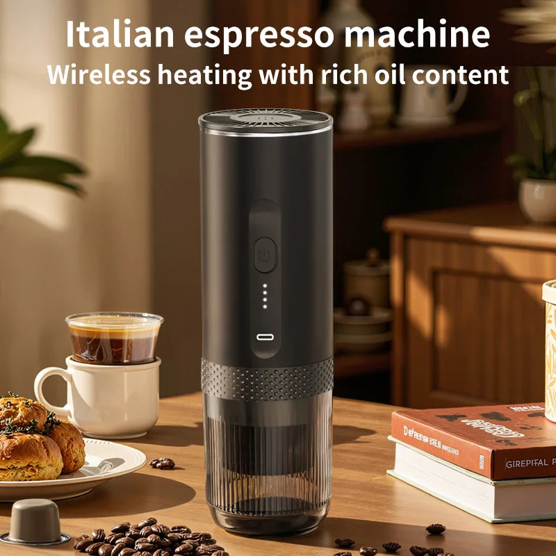 URGGU Portable Wireless Espresso Maker – 2-in-1 Capsule & Powder