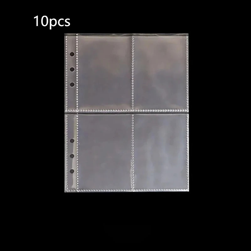 A5 Transparent Photo Album Sleeves 10pcs – 6-Hole Photocard Refill