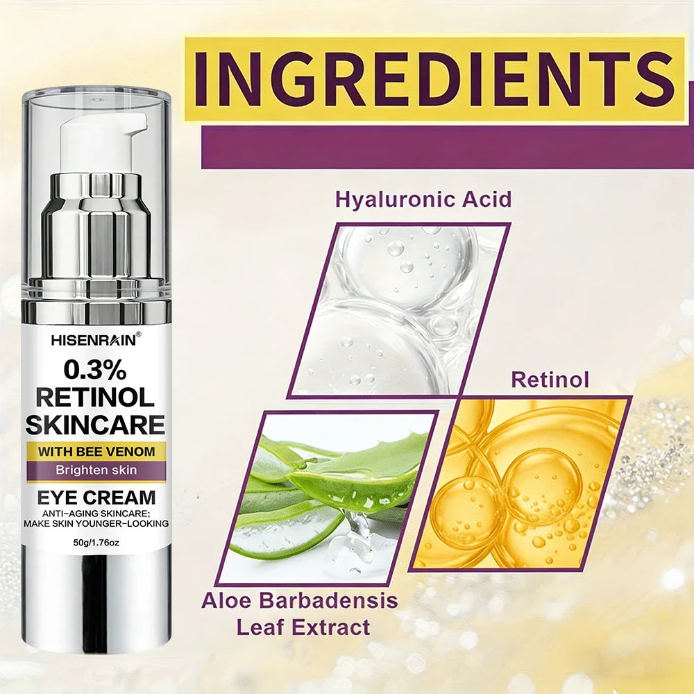 HISENRAIN Retinol Eye Cream – Brightening & Anti-Aging 50g
