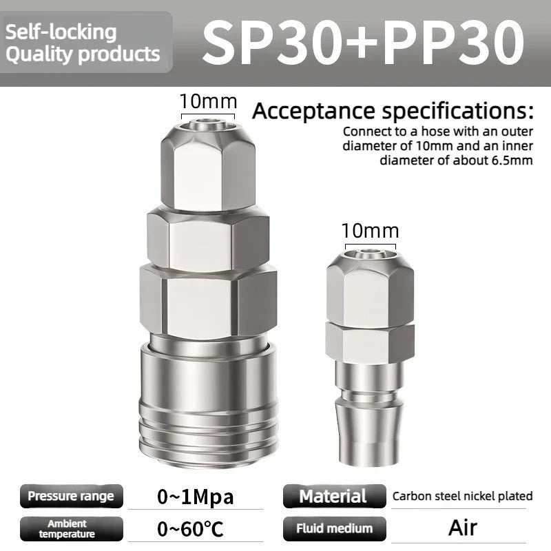 C-Type Pneumatic Quick Coupling for Air Compressor | CE Rated