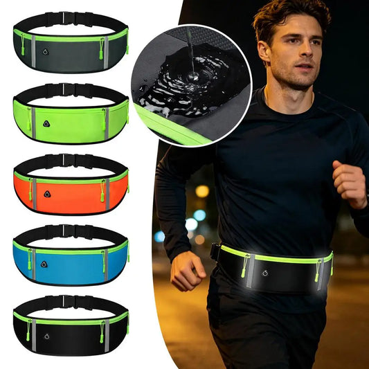 Running Waist Bag Lightweight Outdoor Cycling Belt Waist Bag for Men Women Waterproof Reflective Sports Bag For Mobile Phone Peaceful Pleasures Health and Wellness