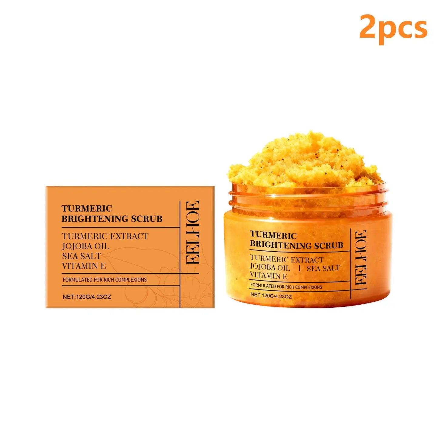 EELHOE Turmeric Sea Salt Body Scrub – Brightening & Smoothing