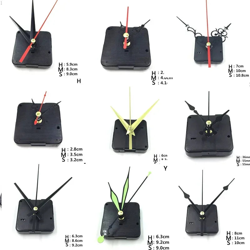 1 Set Hanging DIY Quartz Watch Silent Wall Clock Movement Quartz Repair Movement Clock Mechanism Parts Clock Parts with Needles Peaceful Pleasures Health and Wellness