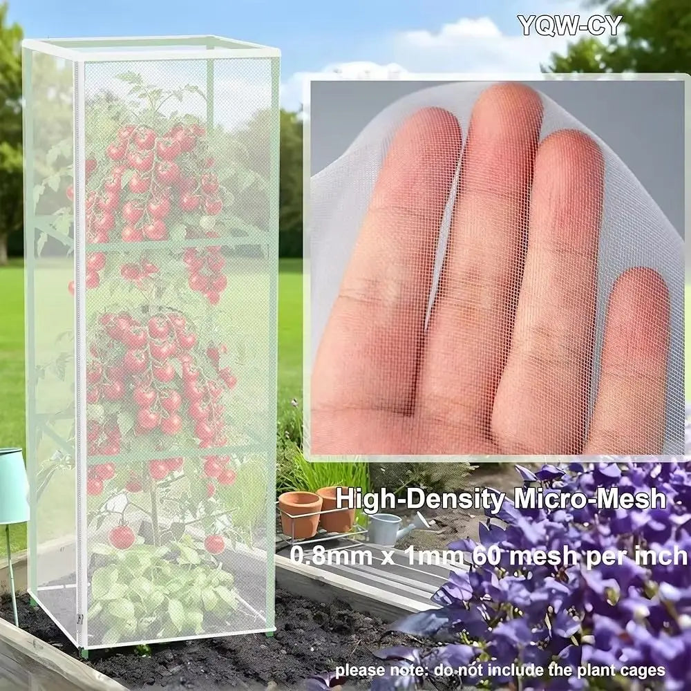 Fine Mesh Plant Netting Cover | Zipper Drawstring Garden Net