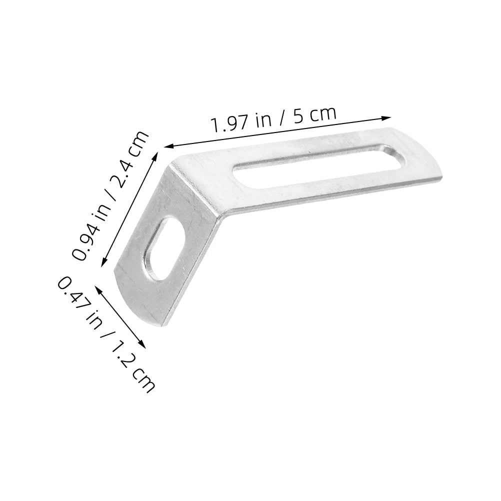 10pcs L-Shape Corner Bracket Metal Corner Brace Shelf Support Bracket Cabinet Support Fix Connector Furniture Hardware Accessory Peaceful Pleasures Health and Wellness