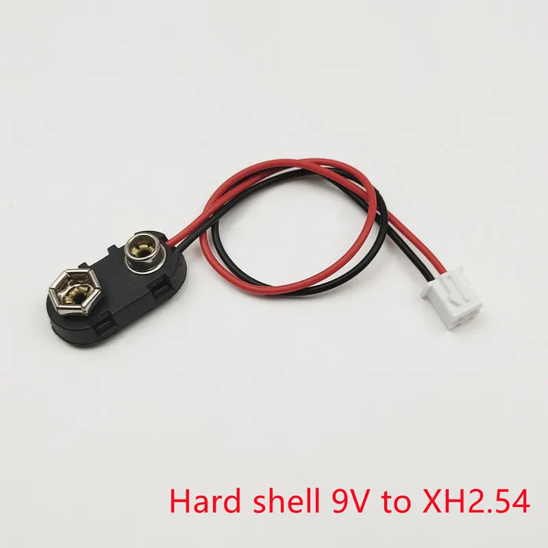 5PCS 9V Battery Buckle to Xh2.54 PH2.0 2P Terminal Wire 15cm DC Red Positive Black Negative Adapter Wire Peaceful Pleasures Health and Wellness Type-11