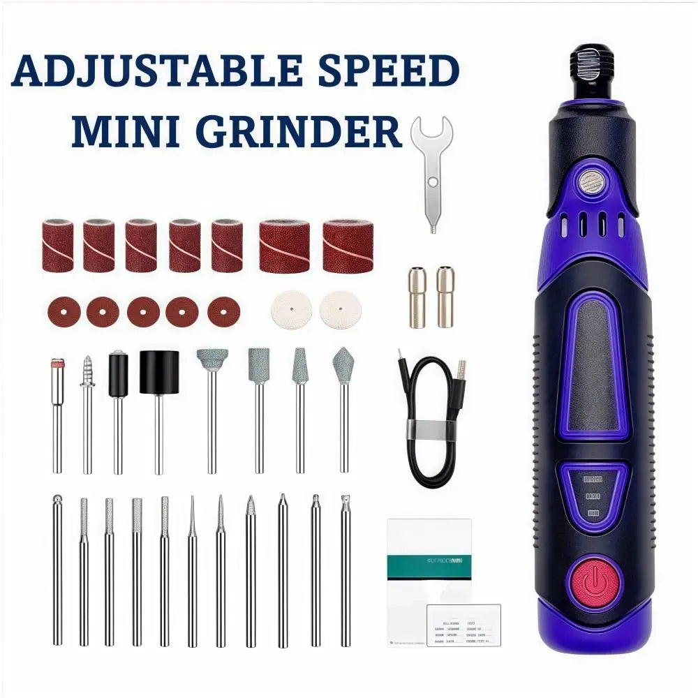 Mini Rotary Tool Kit 3.6V | 82-Pc USB Rechargeable Engraver