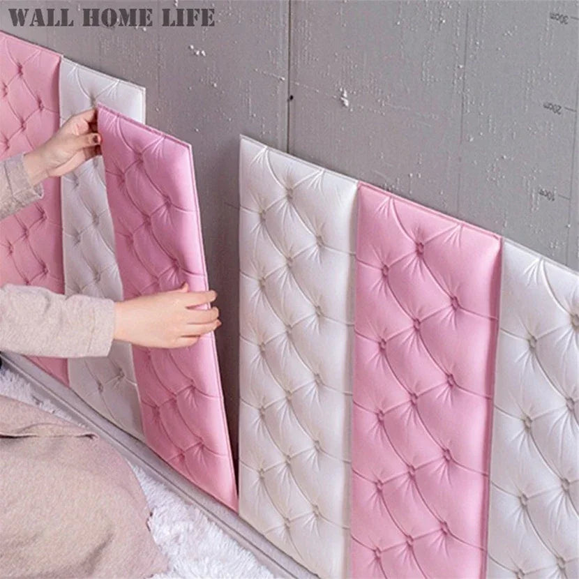 Thickened self-adhesive 3D wall sticker wallpaper tatami anti-collision wall pad children's bedroom living room soft foam pad Peaceful Pleasures Health and Wellness