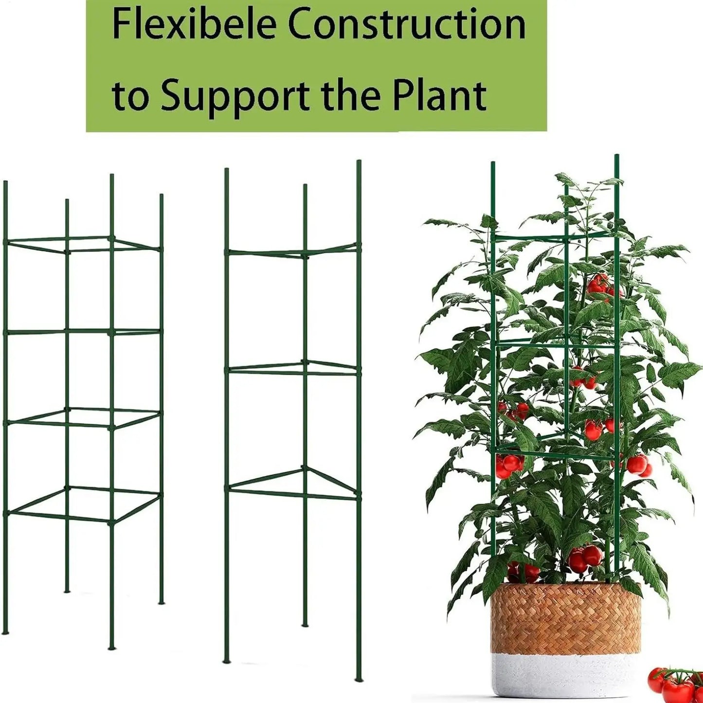36-Piece Tomato Cage & Plant Support Stakes | Climbing Garden