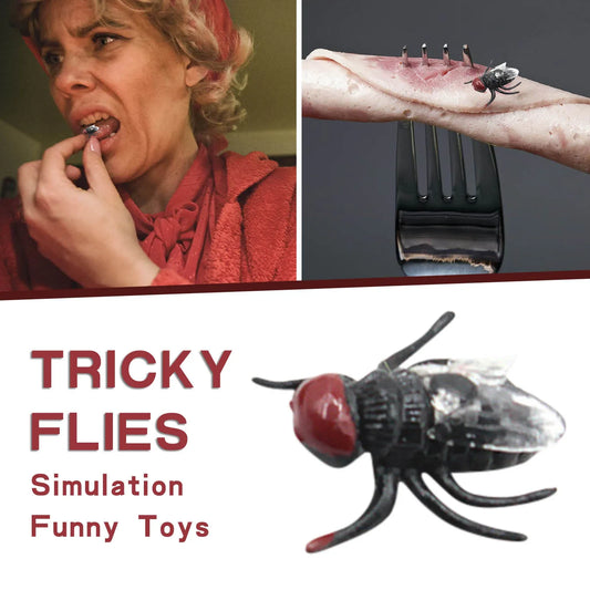 10-Pack Fake Fly Prank Toys – Realistic Plastic Joke Props Novelty Prank Toys Oasis Select