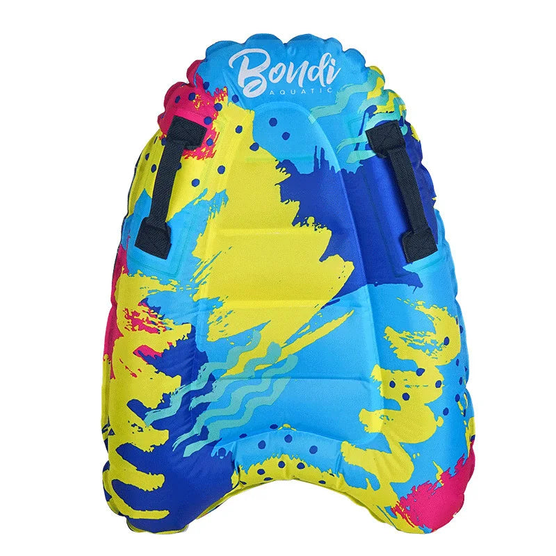 Inflatable Surfboard Portable Prone Board Beginner's Tour Lightweight Kickboard Water Skiing Board for Sea Surfing Peaceful Pleasures Health and Wellness Flower pattern