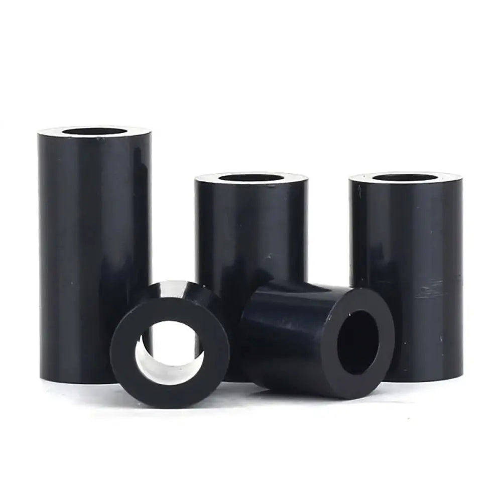 10Pcs/Pack New Non-Threaded ABS Spacer PCB Board Support M3-M10 Hollow Standoff Round Black Nylon Washer Peaceful Pleasures Health and Wellness