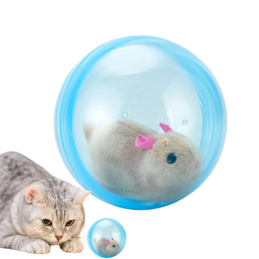 Electric Rolling Ball Toy for Cats, Hamsters & Small Pets Electric Pet Toy Peaceful Pleasures Health and Wellness