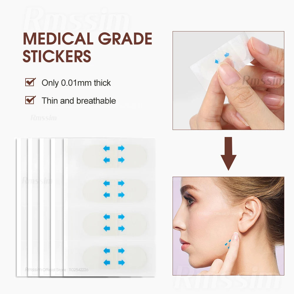 40/120pcs Invisible V Face lifting Tapes Wrinkle Removal Sticker Forehead Neck Chin Sticker Patch Facial Slimming Firming Tapes Peaceful Pleasures Health and Wellness
