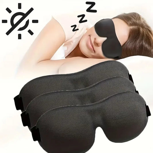 3D Memory Foam Sleep Mask | Light Blocking & Adjustable Sleep Eye Mask Peaceful Pleasures Health and Wellness